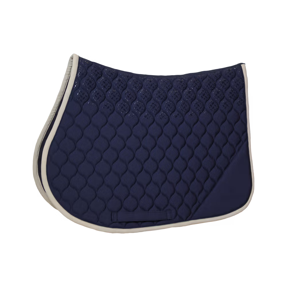 Saddle Pad softshell onion quilt jumping navy-beige