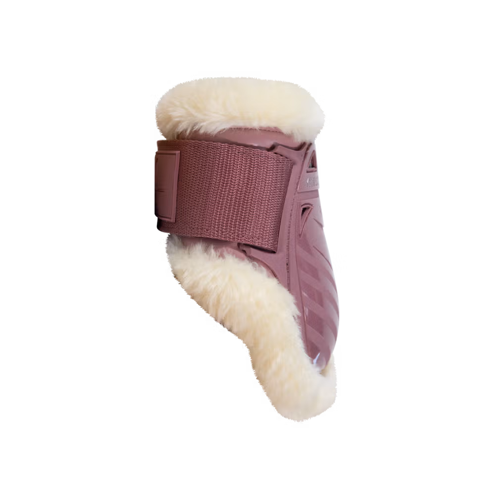 Vegan Sheepskin young horse fetlock boots bordeaux XS