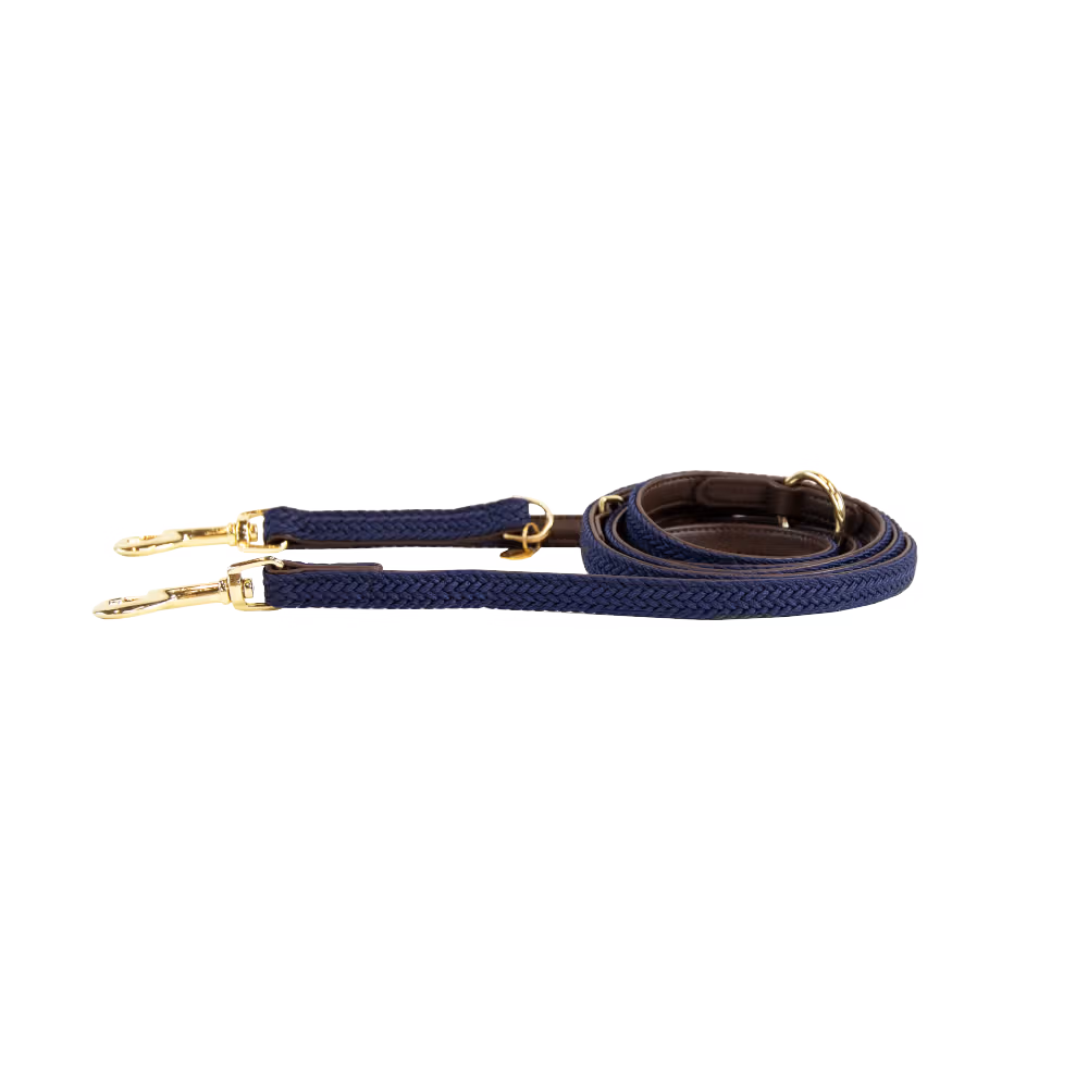 Plaited Nylon dog lead grey 2m