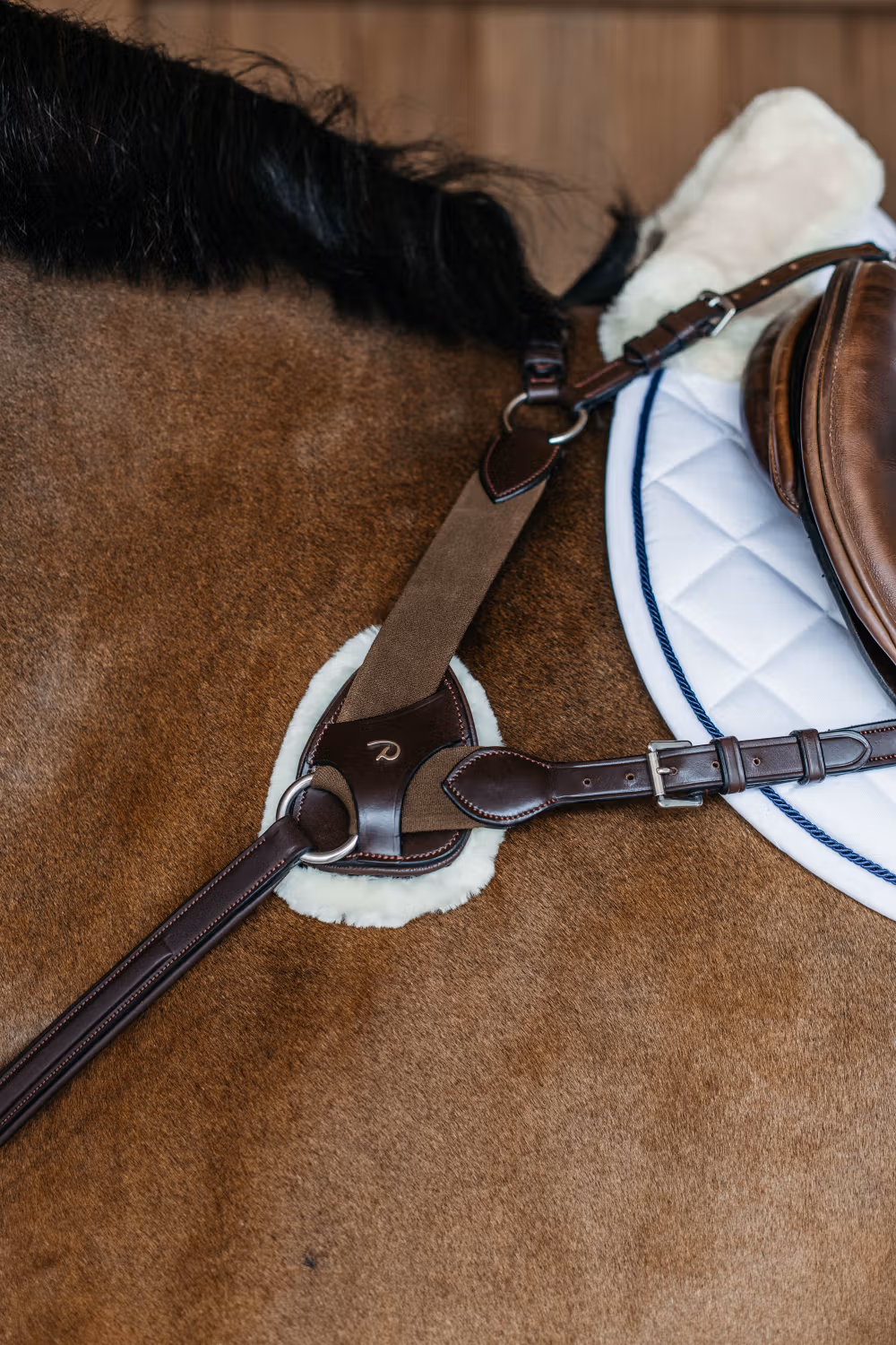 Vegan Sheepskin Protection Pad for 5 points breastplate