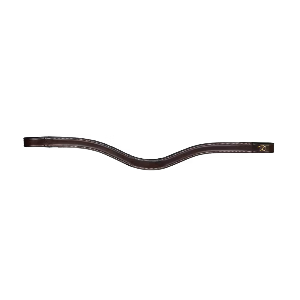 Flat Leather V-Shaped Browband