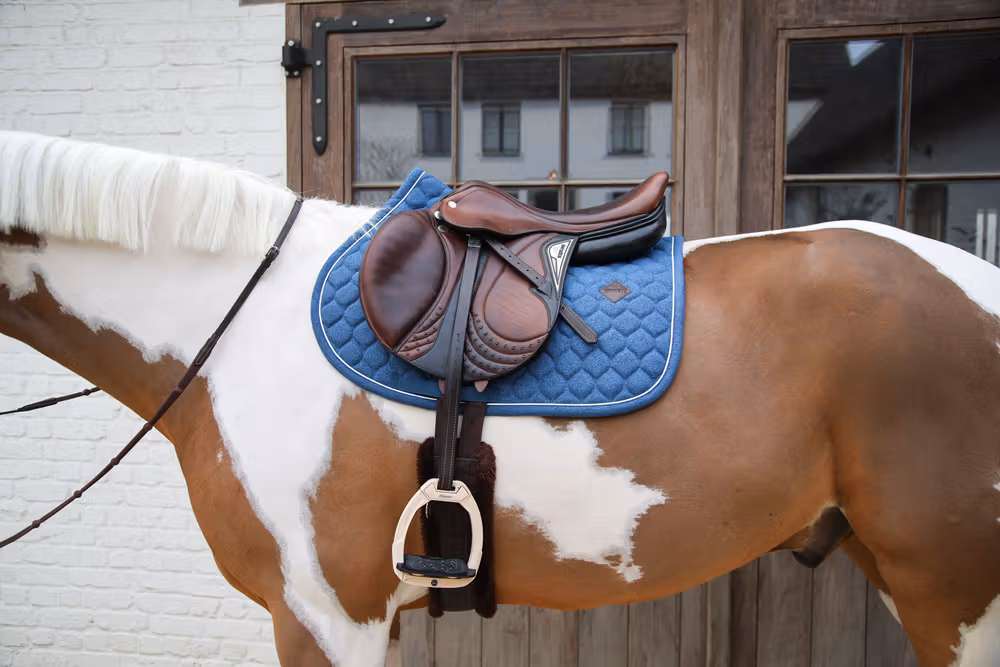 Saddle Pad melange jumping navy