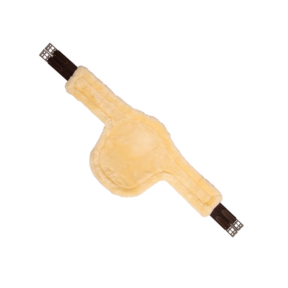 Sheepskin stud girth brown 130 cm