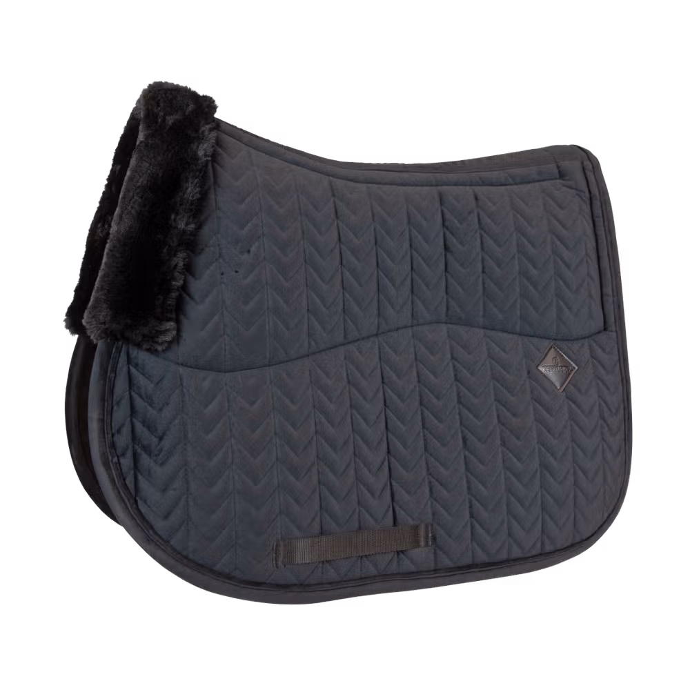 Skin Friendly Saddle Pad velvet jumping beige