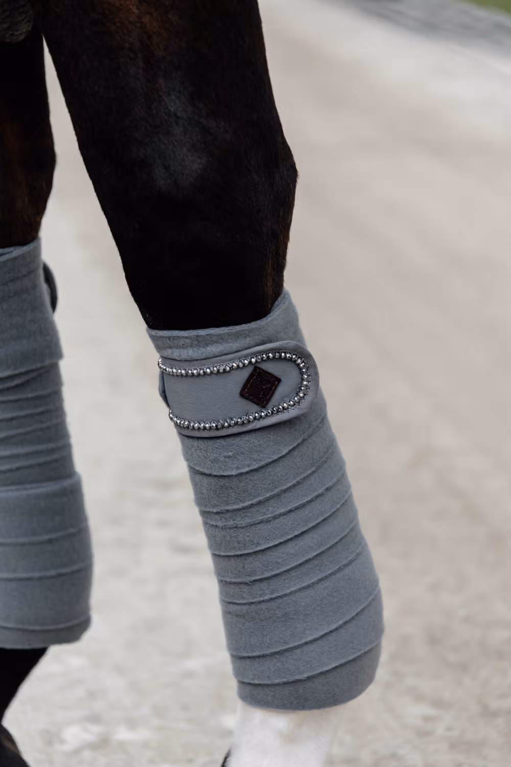 Polar Fleece bandage Pearls grey