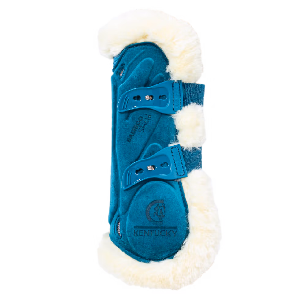 Vegan Sheepskin Tendon Boots bamboo Elastic Velvet red S