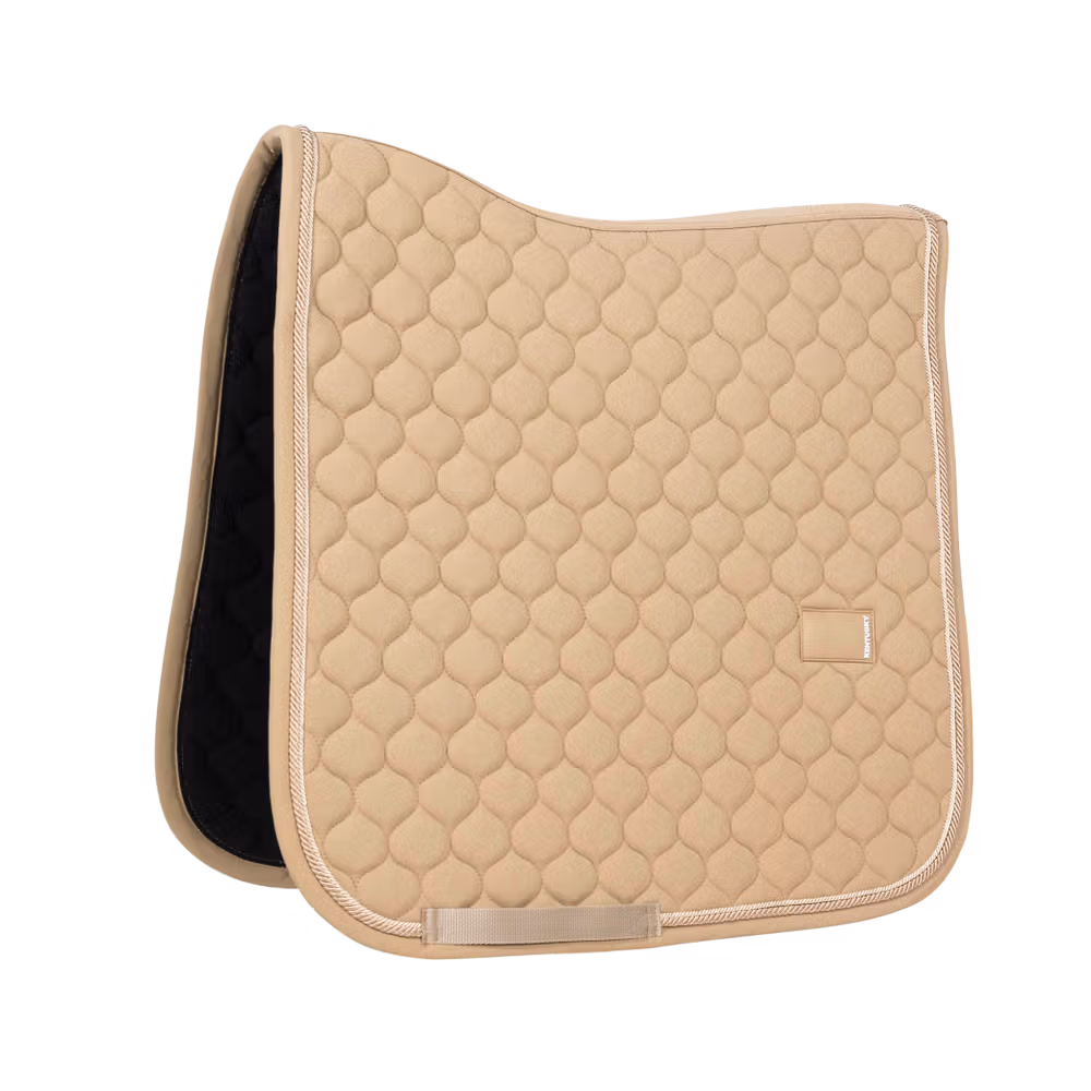 Saddle Pad onion quilt rubber logo dressage navy