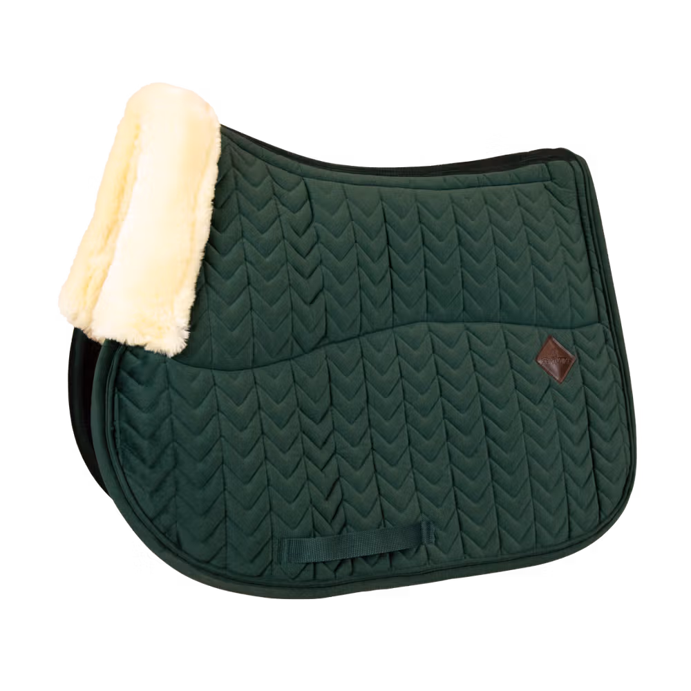Skin Friendly Saddle Pad velvet jumping beige