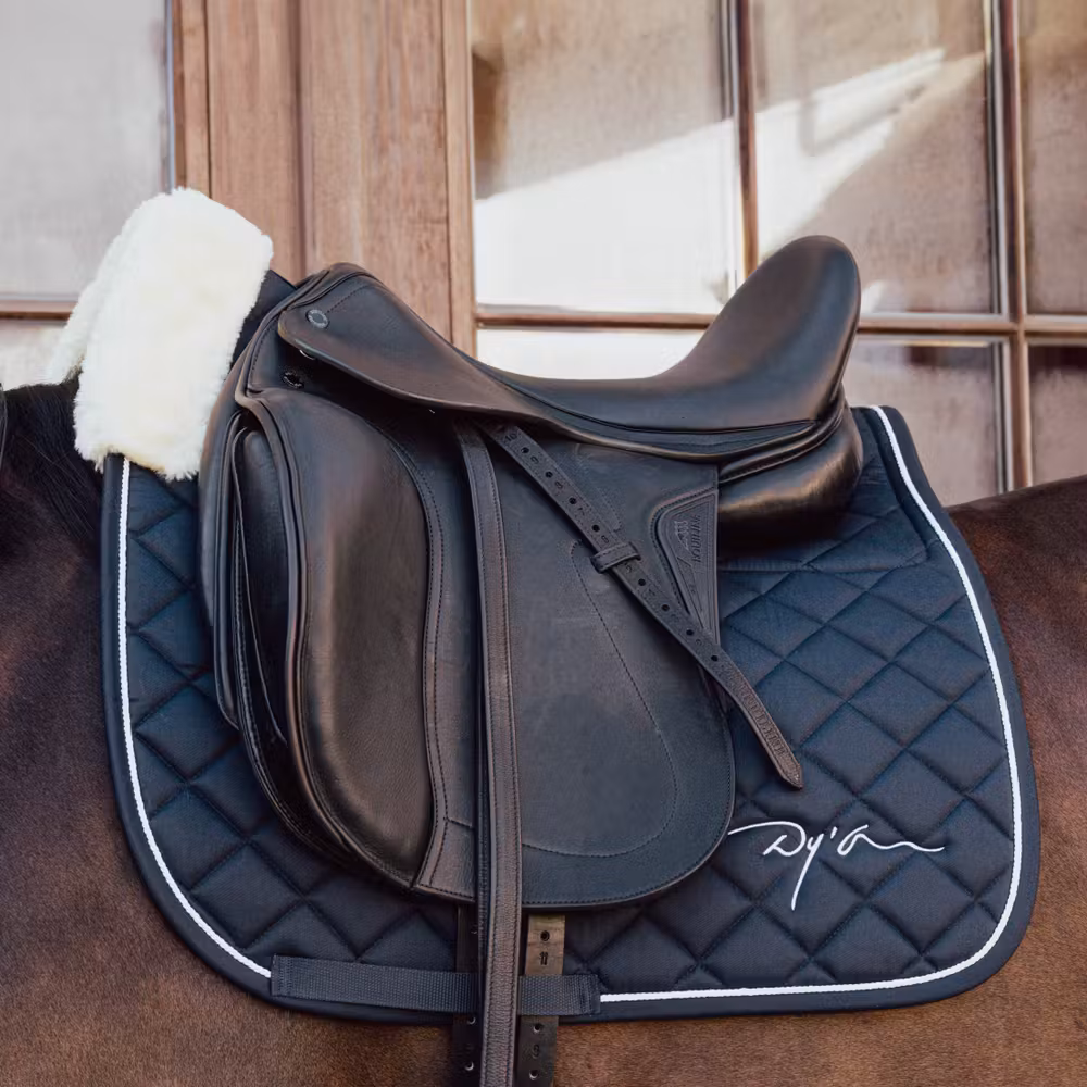 Saddle Pad Skin Friendly Navy Full
