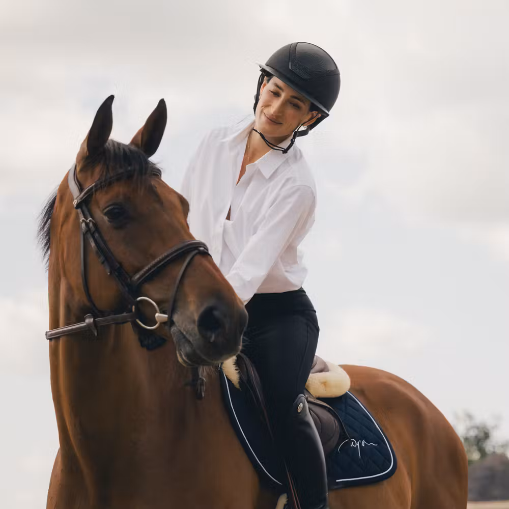 Saddle Pad Diamond Navy Full