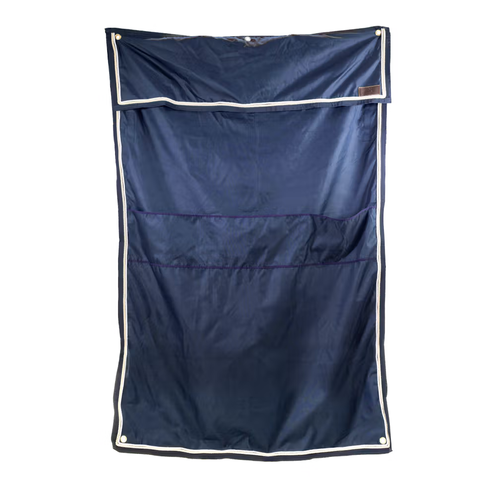 Stable curtain waterproof classic with pockets bordeaux 135cmx200cm