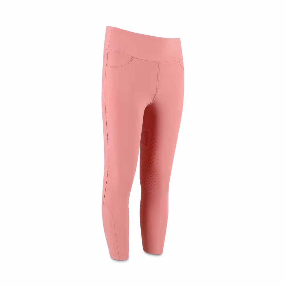 Miami kids girl riding leggings knee grip old rose size 130