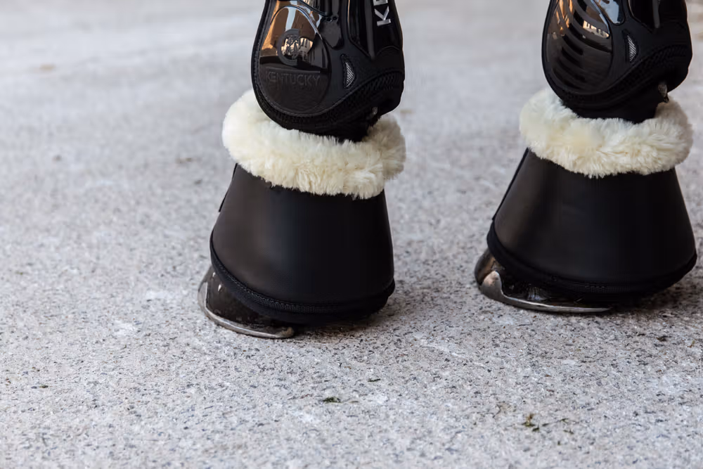 Sheepskin Leather Overreach boots black L
