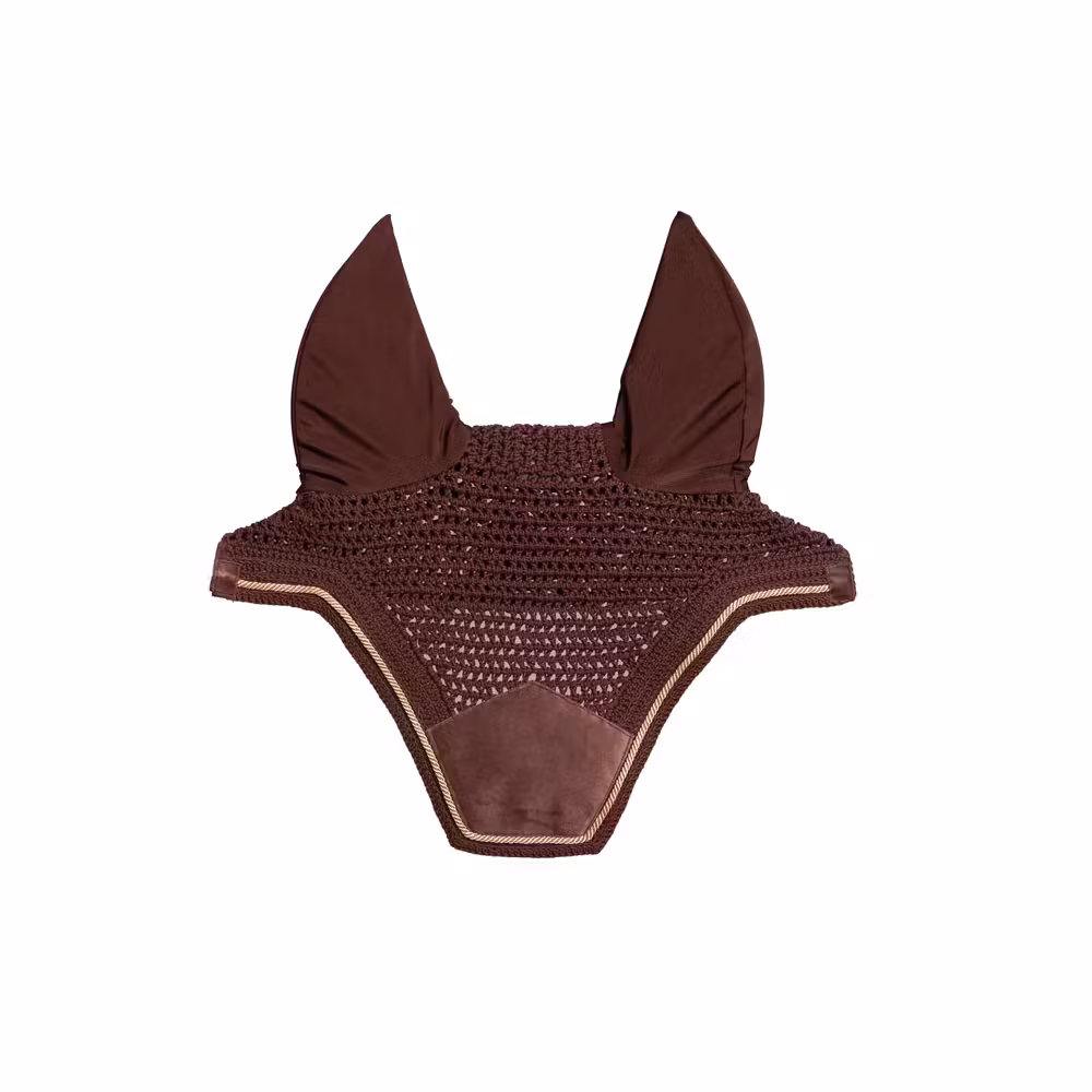 Fly veil Wellington velvet mustard cob