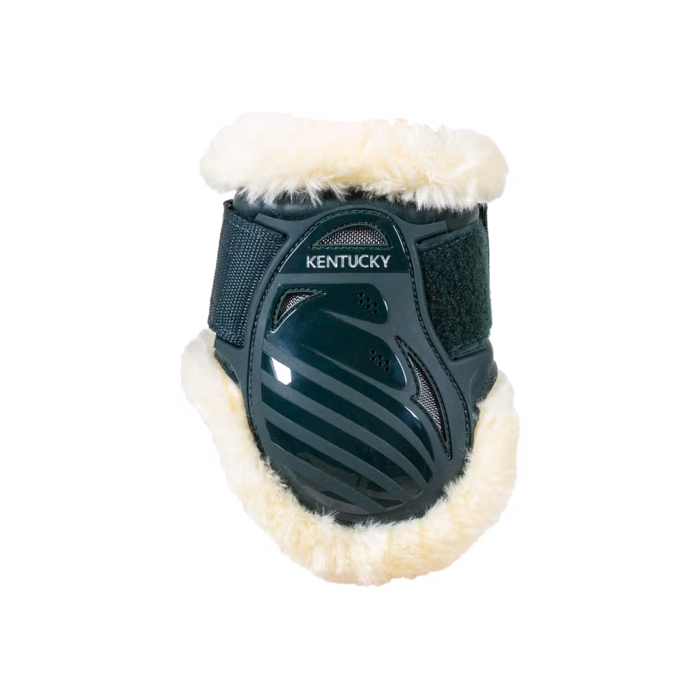 Vegan Sheepskin young horse fetlock boots bordeaux XS