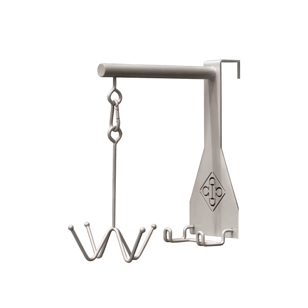Bridle Hook 4 prong with hook attachment black