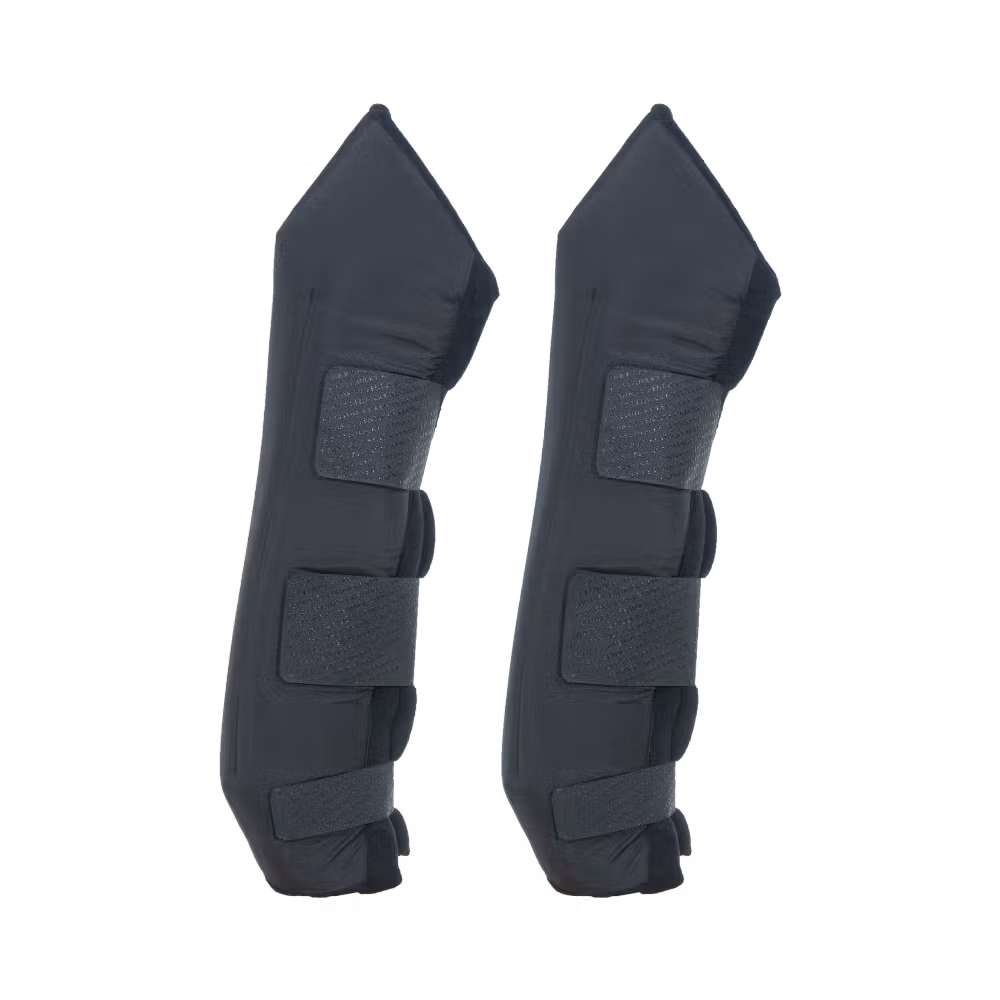 Stable boots PROtect long hind with hook protector black size S