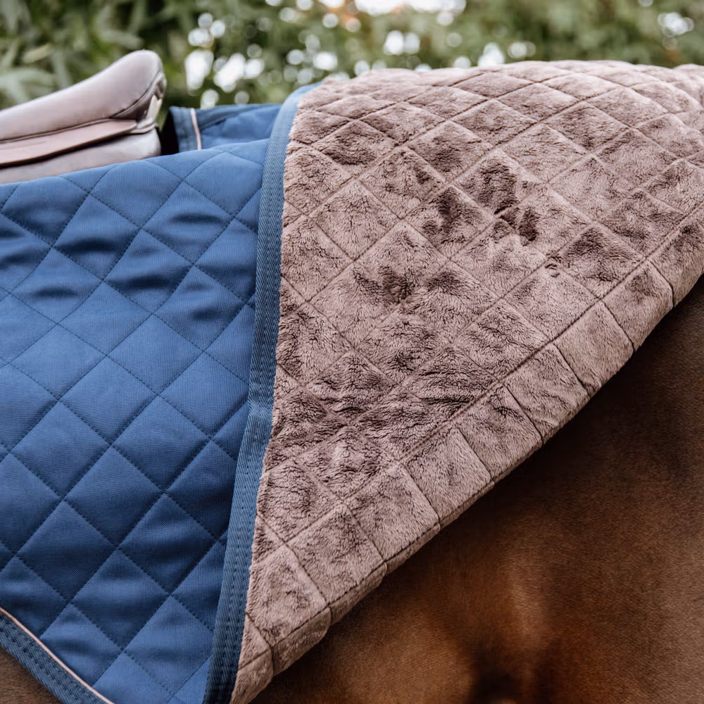 Riding rug navy 160 gram large