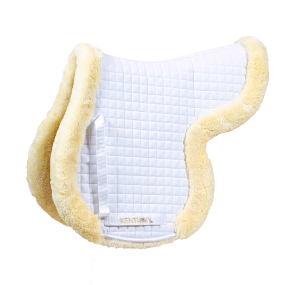 Saddle Pad Hunter vegan sheepskin jumping naturel