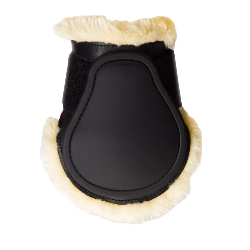 Sheepskin young horse boots brown