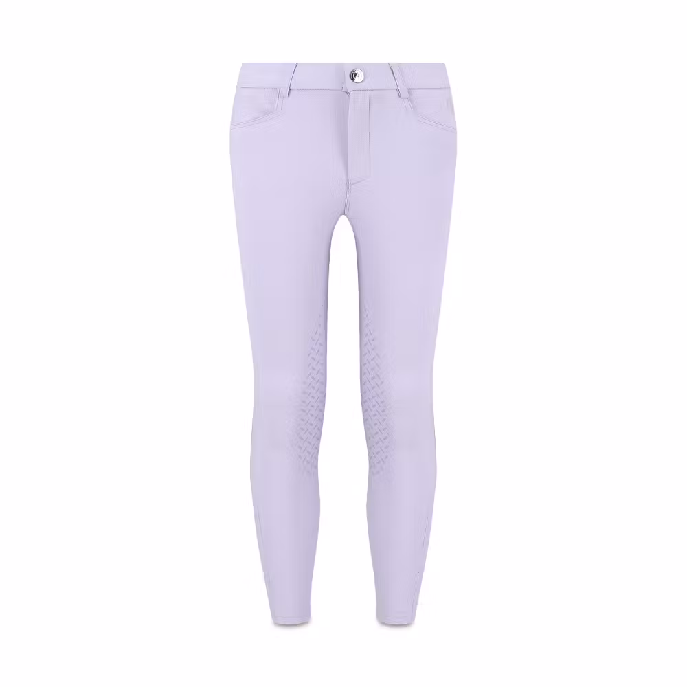 Miami city kids girl breeches knee grip light purple size 120