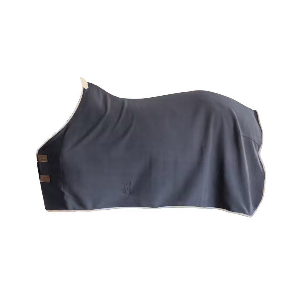 Fleece rug show vegan wool navy 125-5'9