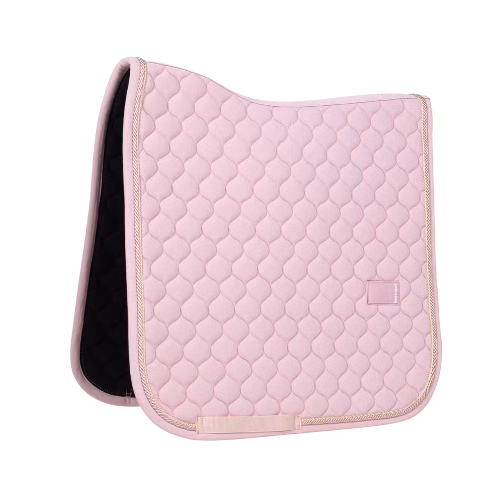 Saddle Pad onion quilt rubber logo dressage navy