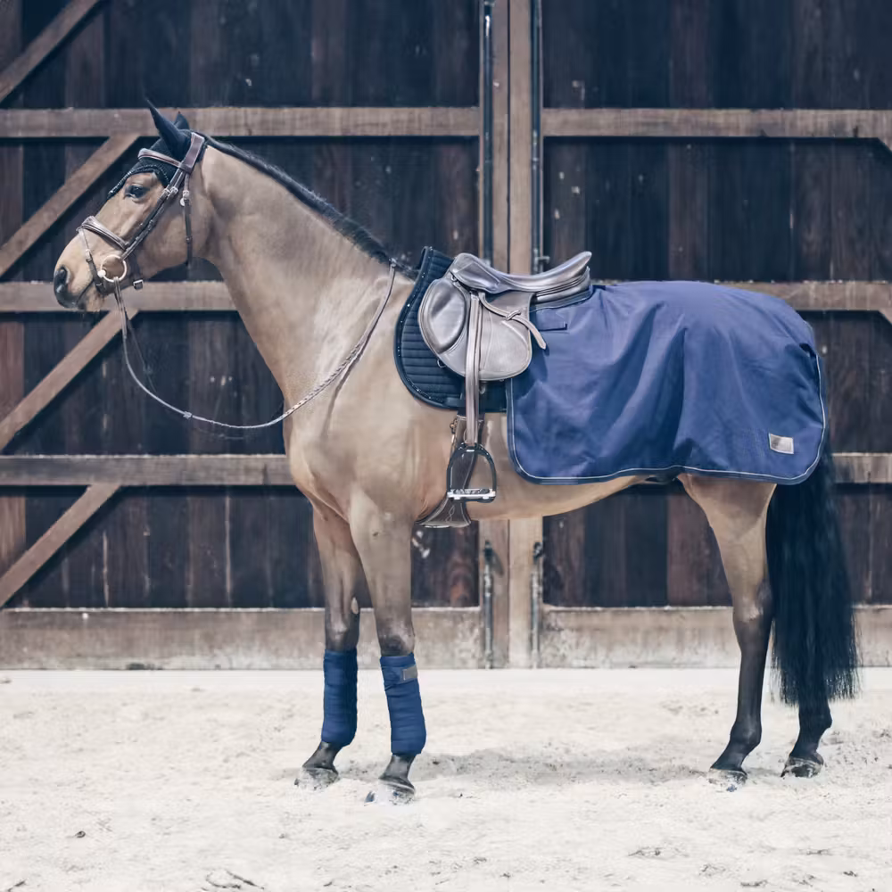 Quarter rug all weather navy 160 gram large