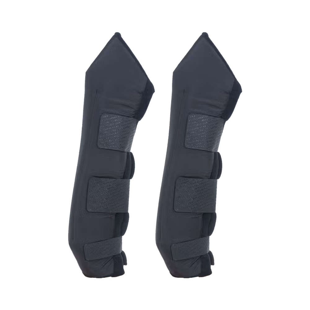 Stable boots PROtect long hind with hook protector black size S
