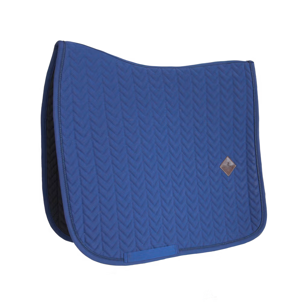 Saddle Pad fishbone dressage navy