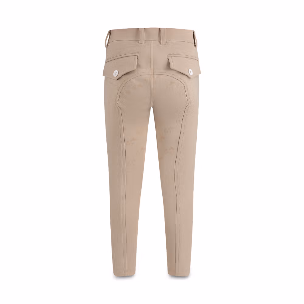 Sammy kids boy riding leggings full grip beige size 116