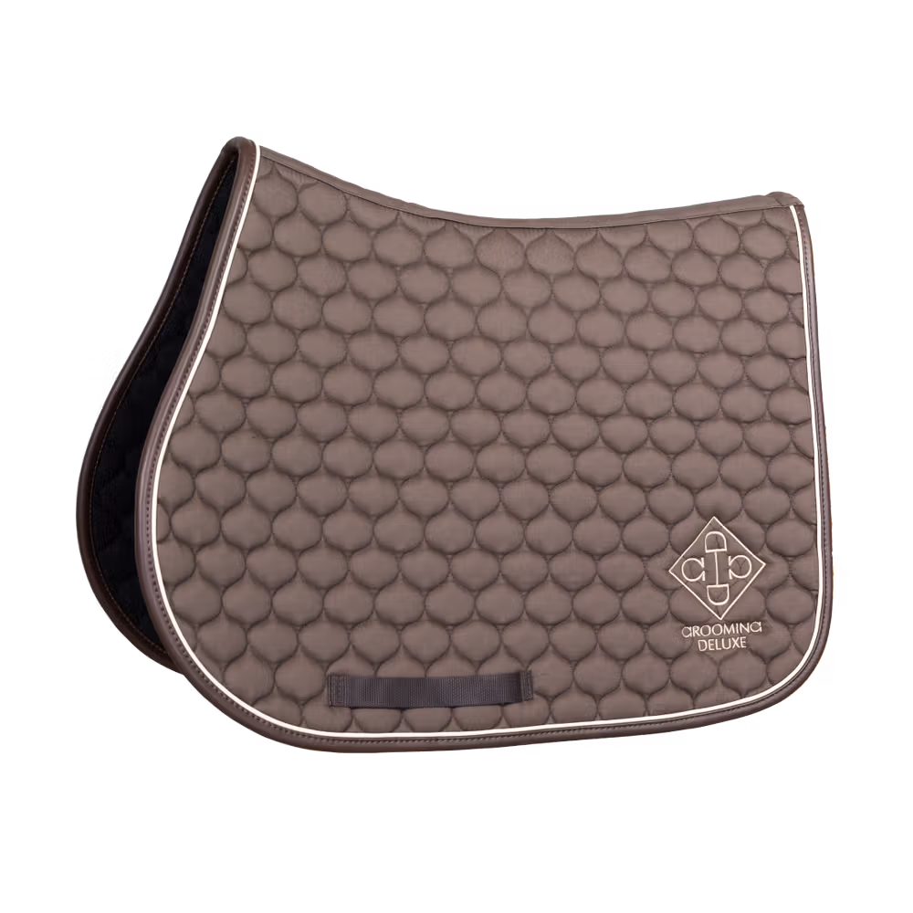 Saddle Pad grooming deluxe jumping brown
