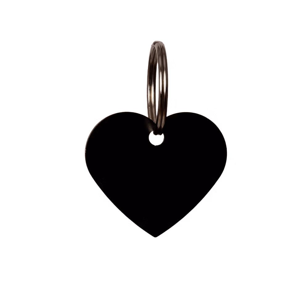 Name Plate heart size S 2,5cm old rose