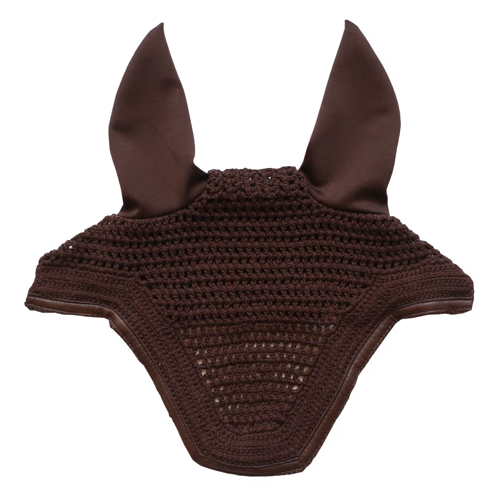 Fly veil Wellington leather dark navy pony
