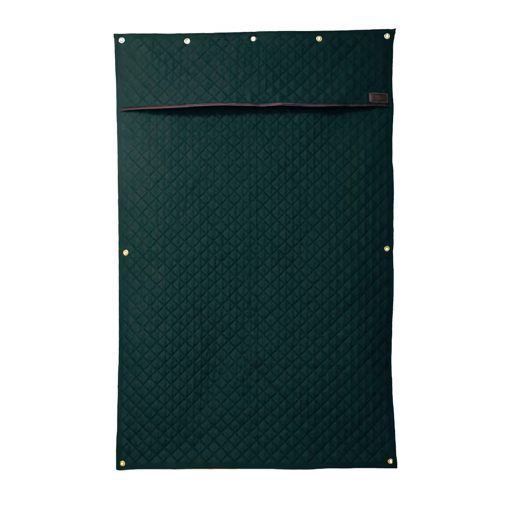 Stable curtain dark green