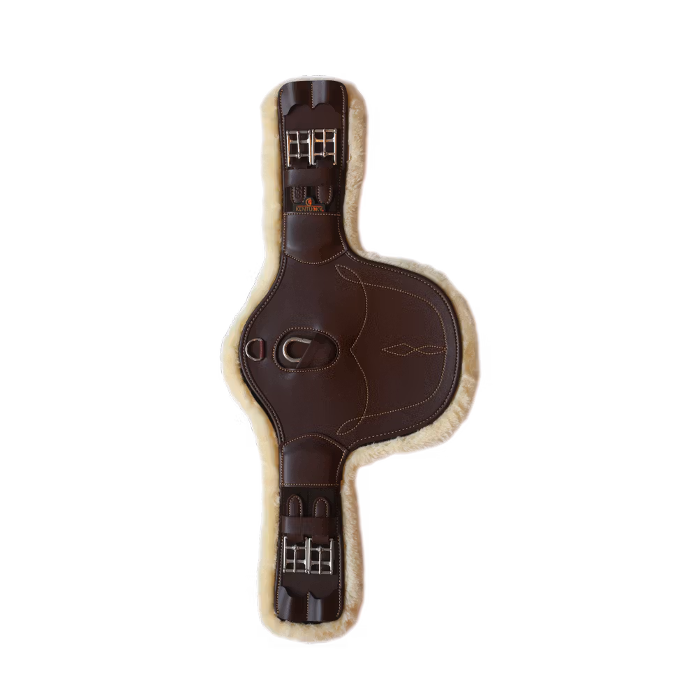 sheepskin Short stud girth brown 65 cm