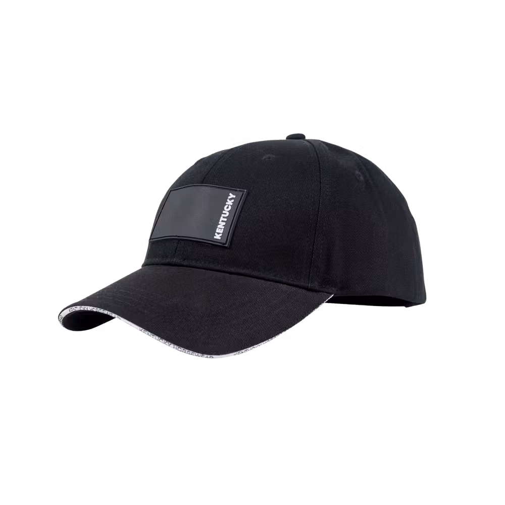 Cap rubber logo beige