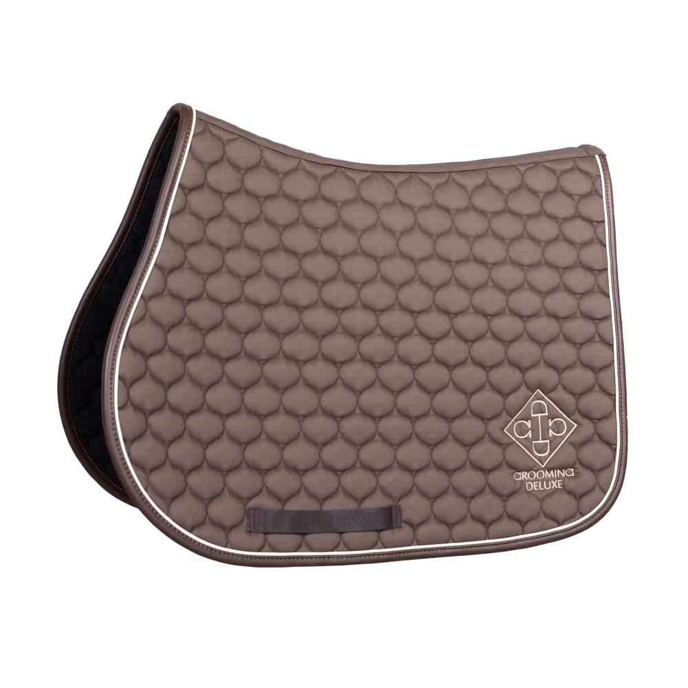 Saddle Pad grooming deluxe jumping brown