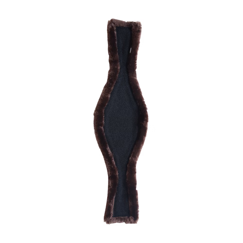 Sheepskin anatomic girth cover natural 130 cm