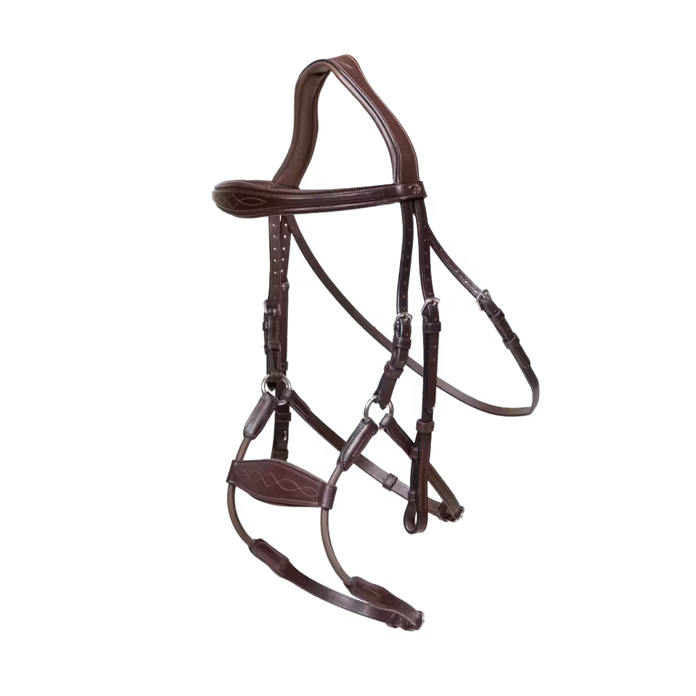 Elastic hybrid bridle NE coll, Full/black
