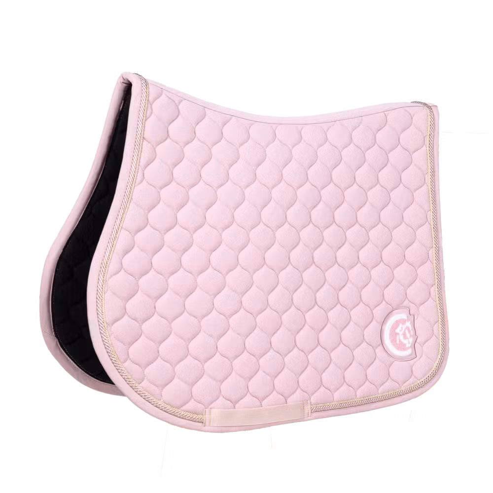 Saddle Pad onion quilt 3D logo jumping navy