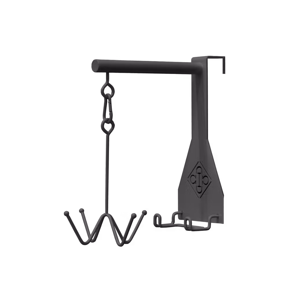 Bridle Hook 4 prong with hook attachment black