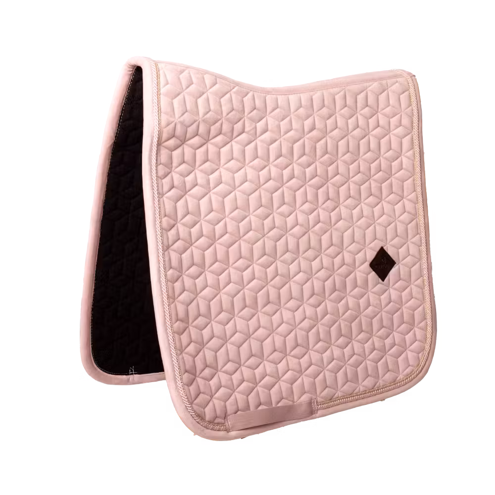 Saddle Pad velvet dressage old rose