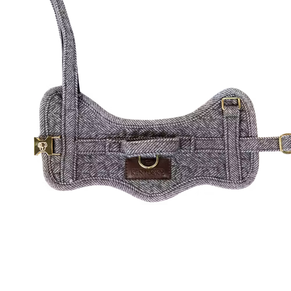 Dog Harness body safe wool light rose S'49-67cm