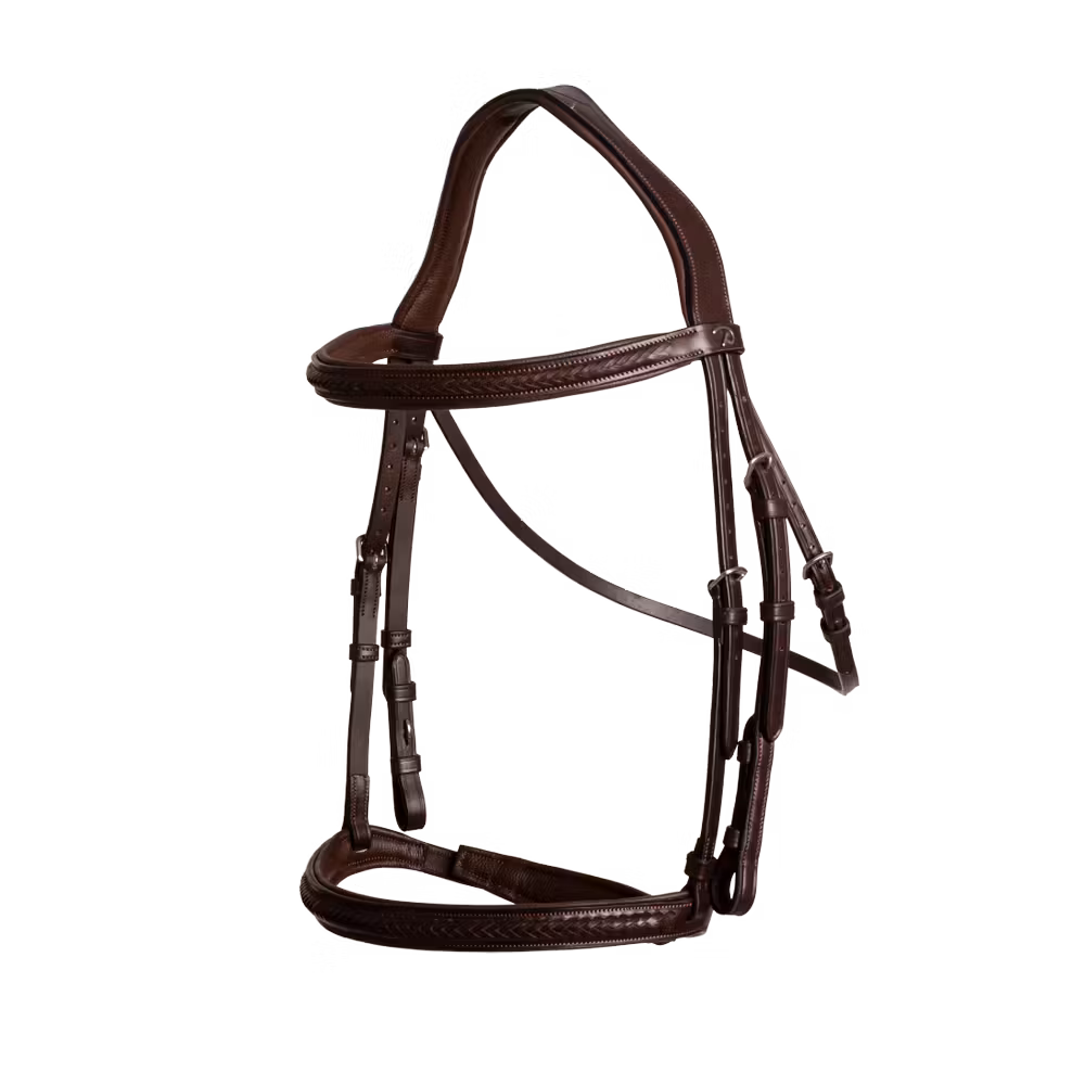 Plaited Noseband Bridle Without Flash