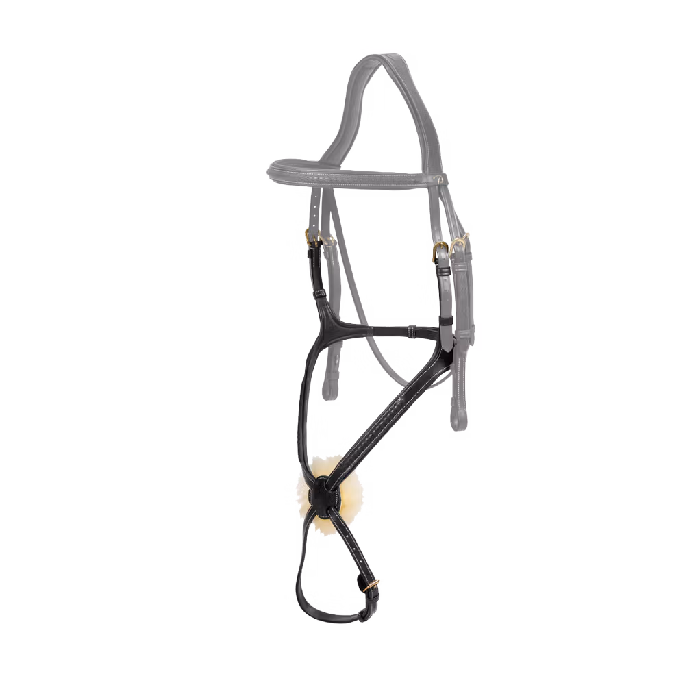 Plaited Figure 8 Noseband BLACK COB