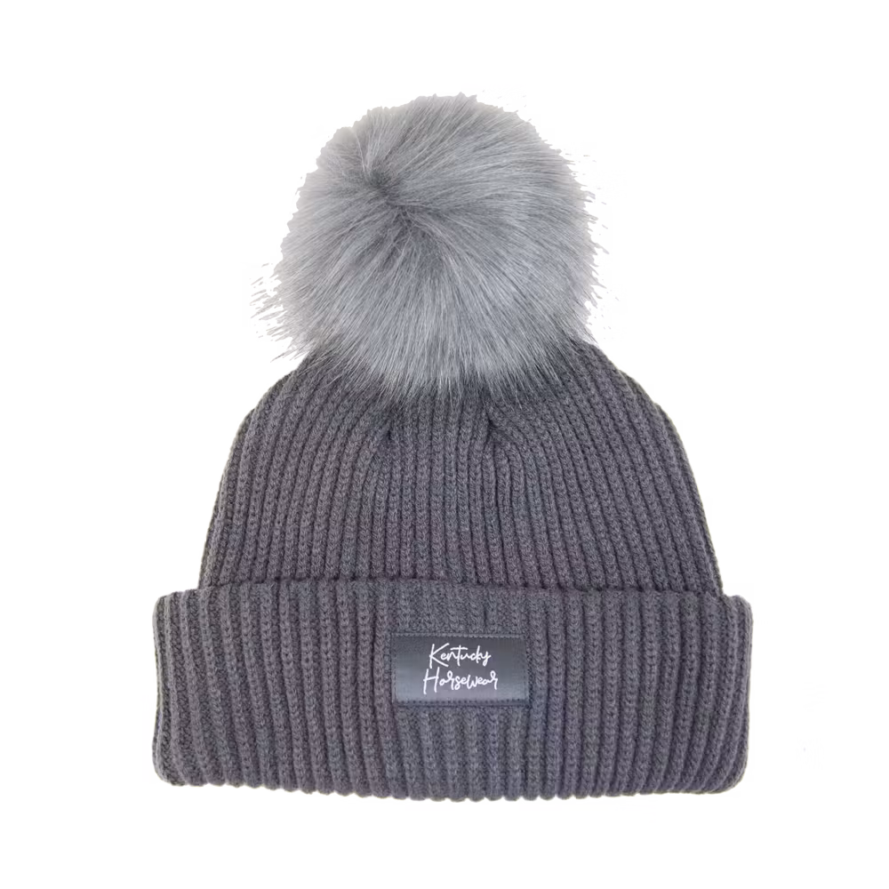 Beanie pompom old rose