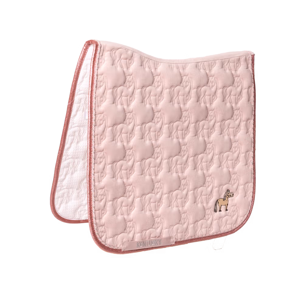 Saddle Pad unicorn glitter dressage light rose