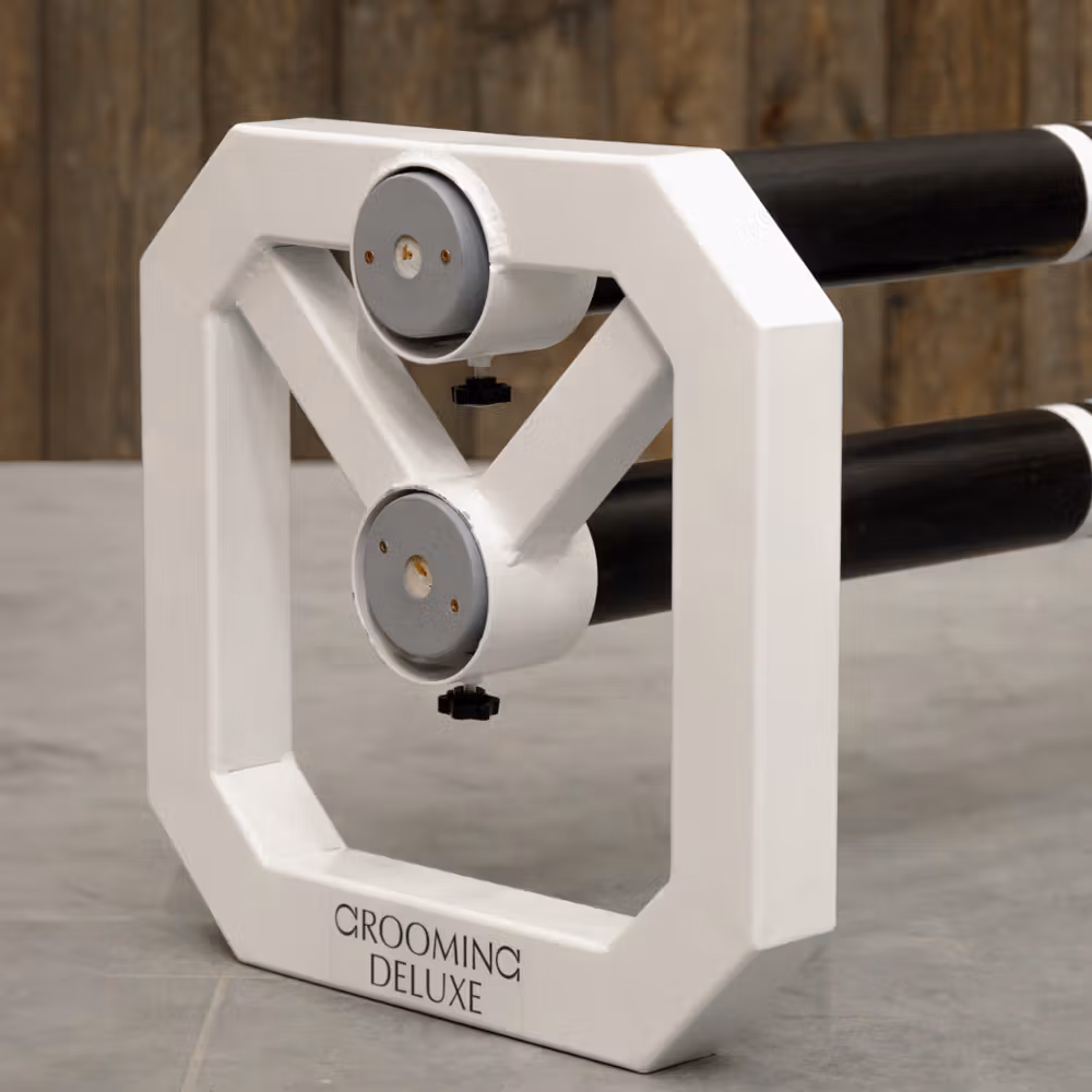 Aluminiumn Square Cavaletti set of 2 white
