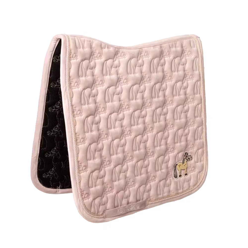 Saddle Pad velvet Sammy glitter pony old rose